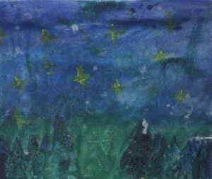 Painting of the night sky