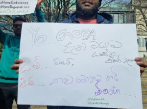 Silent protest against corrupted government in Srilanka 4